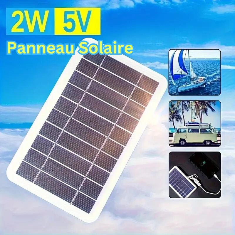 Chargeur Solaire Portable Éttanche Pour l'Extérieur