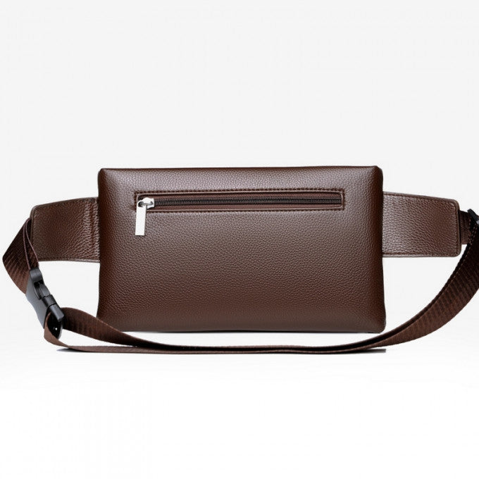 SAC DE POITRINE À BANDOULIÈRE EN CUIR POUR HOMMES (PROMOTION -40%)