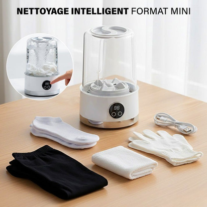 Mini Machine à Laver Intelligente Sans Fil