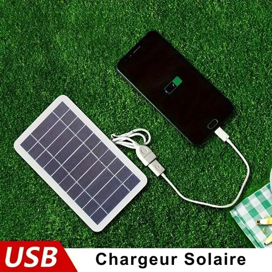 Chargeur Solaire Portable Éttanche Pour l'Extérieur