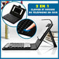 Clavier Bluetooth Mobile/Tablette avec Housse en Cuir